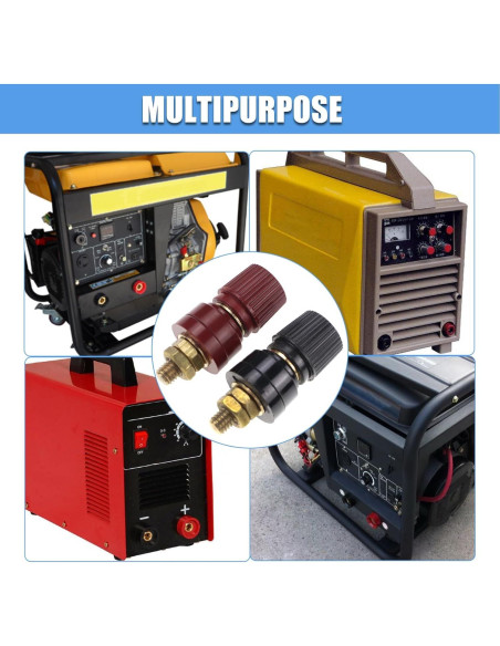 Terminal de Batería Remota Bumbesti M6 Cobre 2 Pcs Negro y Rojo