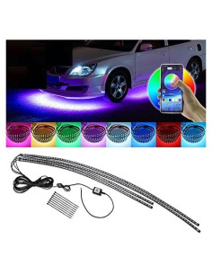 Luces LED de Subrayado HENLIX RGB 4 Pcs 150cm + 90cm IP68