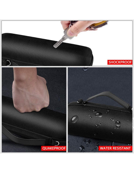 Funda Comecase para Altavoces JBL Flip 7/6/5/4 - Negro