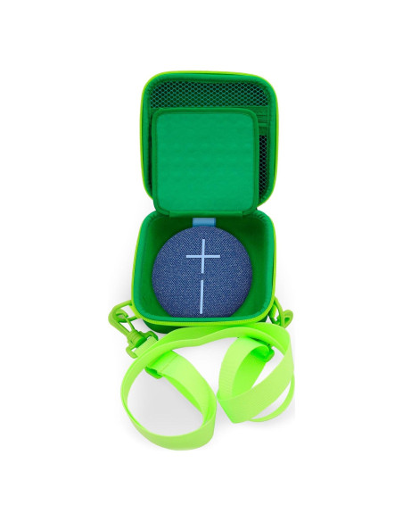 Funda de Viaje CASEMATIX para Altavoz Bluetooth Ultimate Ears MINIROLL - Verde Funda de Viaje CASEMATIX para Altavoz Bluetooth Ultimate Ears MINIROLL - Verde