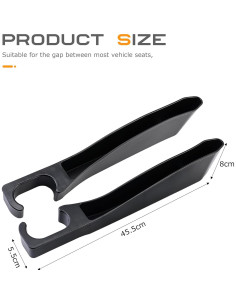 Relleno de Espacio entre Asientos de Coche SCUARI 42.5cm - 2 Piezas 2