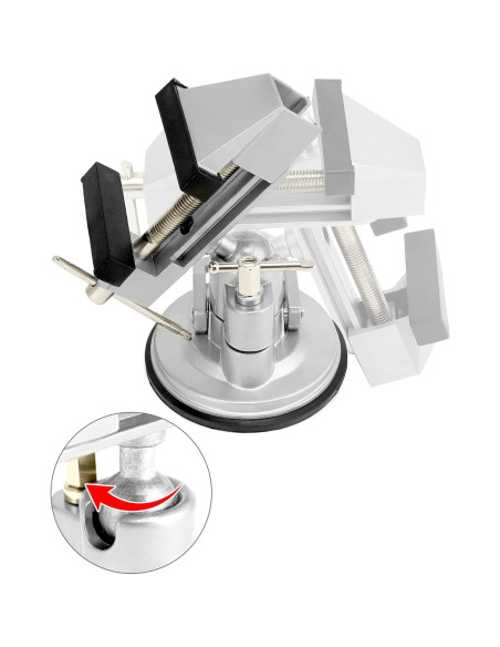 Morsa de Vacío Portátil QWORK 8 cm Rotación 360