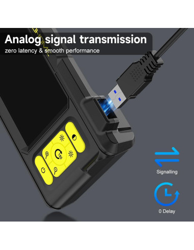 Cámara de Borescopio ILIHOME HD 1080P 4.3" IP67 5m