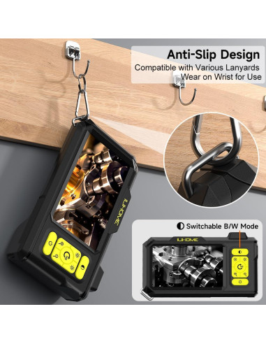 Cámara de Borescopio ILIHOME HD 1080P 4.3" IP67 5m