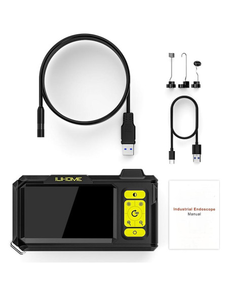 Cámara de Borescopio ILIHOME HD 1080P 4.3" IP67 5m