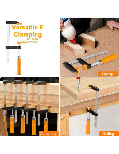 Garras de barra 15.24 cm WiseLifeTech - 4-pack 136 kg