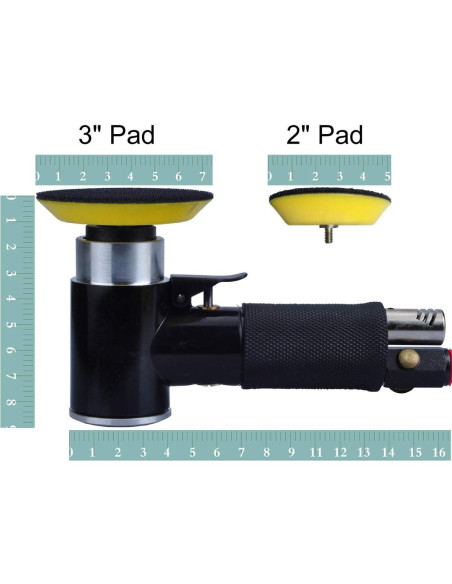 Lijadora de aire orbital PROSHI 2" y 3" con accesorios