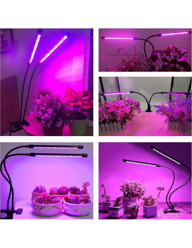 Luz de Crecimiento Bseah 10W Espectro Completo 2 Paquetes