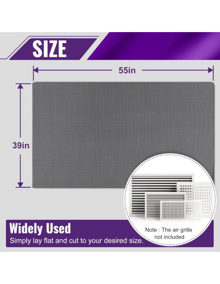 Filtro de Ventilación de Aire Mxclimate 99x140cm Lavable