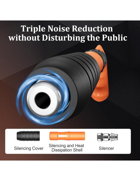 Pistola de Clavos de Concreto Chbvvik 200 Piezas 5 Velocidades