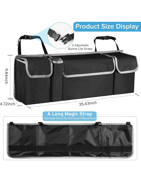 Organizador de Maletero Szyuchen para SUV Honda y Toyota 90x25cm