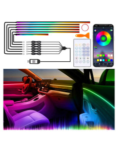 Luces LED Interiores QVEVDACAR Dreamcolor 6 en 1 USB