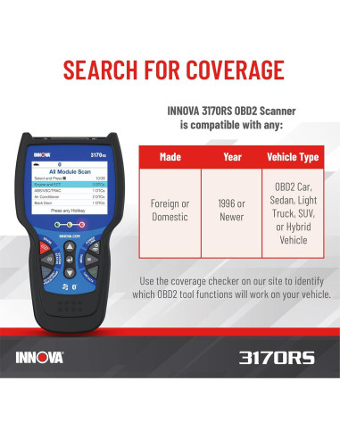 Escáner OBD2 Innova 3170RS - Diagnóstico ABS y Luz de Aceite