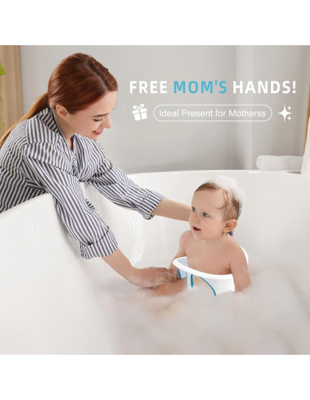 Asiento de Baño para Bebés GiggleGlow 6-18 Meses Antideslizante