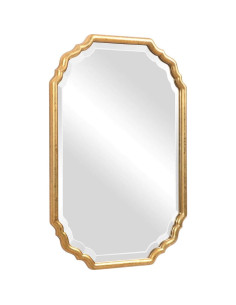 Espejo Ovalado Spinner 81x56 cm Oro Metálico Colgante 2