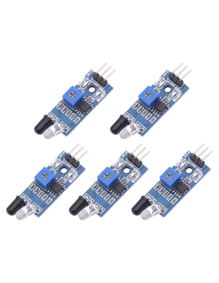 Sensor Infrarrojo DUNSIHUI 5pcs para Evitar Obstáculos 30cm Sensor Infrarrojo DUNSIHUI 5pcs para Evitar Obstáculos 30cm