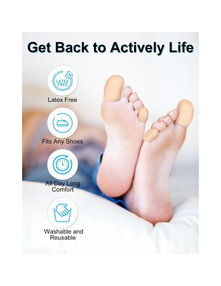 6 Protectores de Dedos de Gel DLMDLM - Alivio para Ampollas y Callos