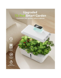 Sistema Hidropónico URUQ 12 Cápsulas Jardín Interior Blanco 2