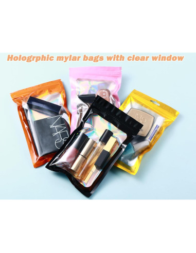 200 Bolsas Mylar Holográficas 10x15 cm Resellables Lucpur