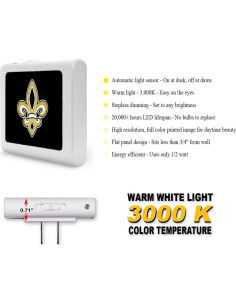 Luz Nocturna LED Art Plates con Sensor Automático y Brillo Ajustable 2