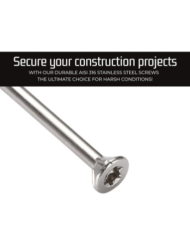 Tornillos para Deck Bolt Dropper Acero Inoxidable 6.35 cm (350 Pzas)