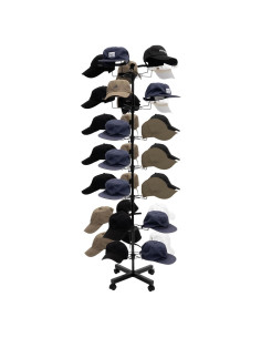 Soporte de exhibición de sombreros Beaccoss 7 niveles 35 ganchos