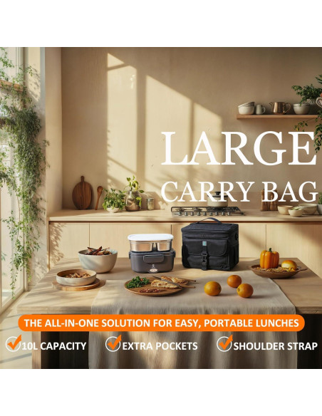 Caja de Almuerzo Eléctrica STN 80W 1.5L Doble Contenedor