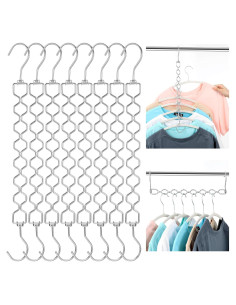 8 Perchas Diamante Rotativas 360 Yuanan - Acero al Carbono