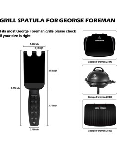 Espátula Raspadora XYK para Parrillas George Foreman 8.49x4.99cm 2
