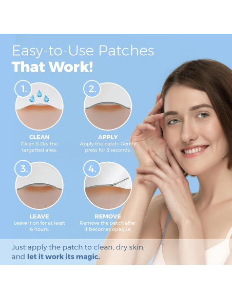 Parches Hidrocoloides para Acné MEDca - 56 Parches en Corazones y Estrellas