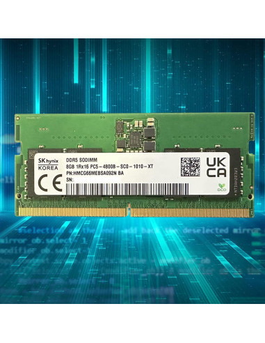 Memoria RAM 8GB DDR5 SK Hynix 4800MHz SO-DIMM 262-Pin