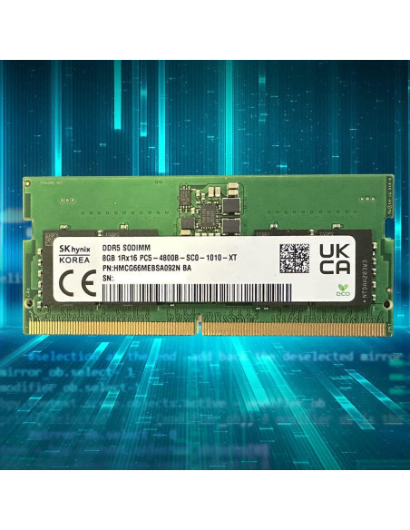 Memoria RAM 8GB DDR5 SK Hynix 4800MHz SO-DIMM 262-Pin