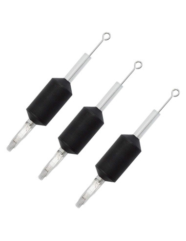 Tatmax 20PCS Agujas y Tubos de Tatuaje Desechables 25mm