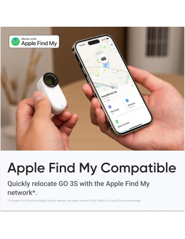 Cámara de Acción Insta360 GO 3S Blanca 128GB 4K Impermeable