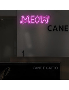 Letrero Neón Rosa Gato IMEGINA LED 39.9 x 12 cm Decoración 2
