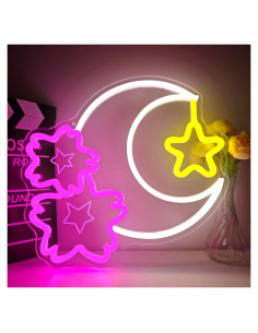 Luz Neon Decorativa Sakura Luna LED Regulable Dpaint