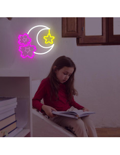 Luz Neon Decorativa Sakura Luna LED Regulable Dpaint 2