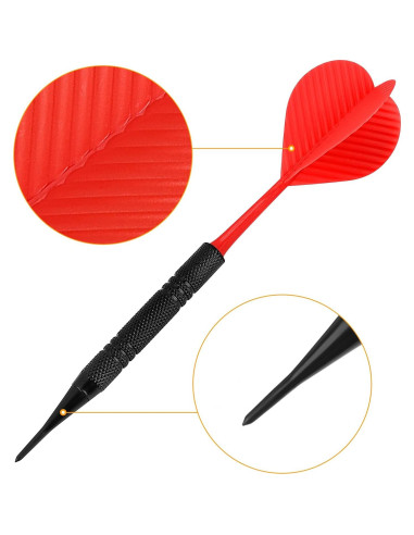 Dardos de Punta Suave Accmor AC8304 - 12 Piezas + 100 Puntas