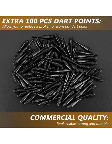 Dardos de Punta Suave Accmor AC8304 - 12 Piezas + 100 Puntas