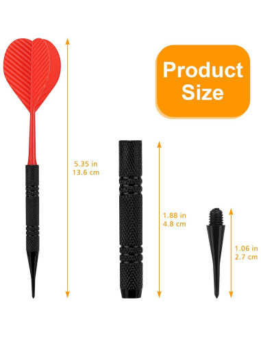 Dardos de Punta Suave Accmor AC8304 - 12 Piezas + 100 Puntas