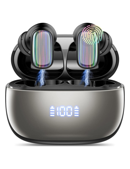 Auriculares Traductores AI Conyat H63 Bluetooth 5.4 Negro