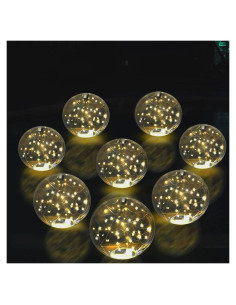 Luces Flotantes Solares para Piscina SATXTREM - Paquete de 8