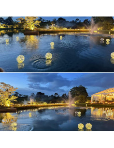 Luces Flotantes Solares para Piscina SATXTREM - Paquete de 8 2