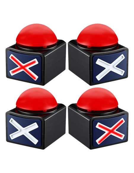 Juego de Timbres de Alarma BOSKEY 4 Piezas para Trivia
