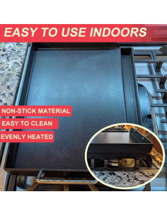 Plancha Universal para Parrillas de Gas DcYourHome 43x33cm 2