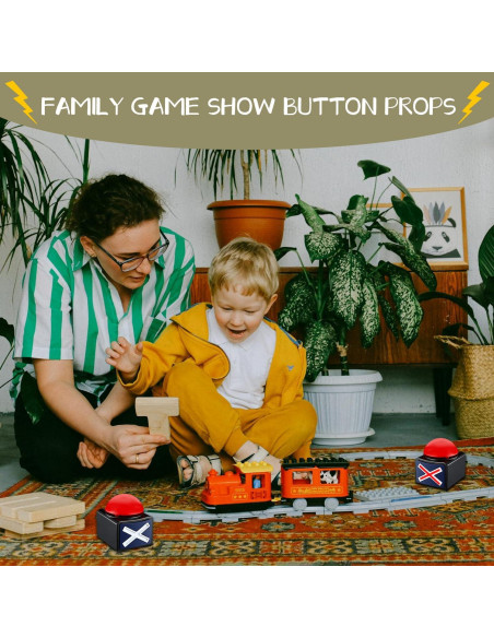 Juego de Timbres de Alarma BOSKEY 4 Piezas para Trivia