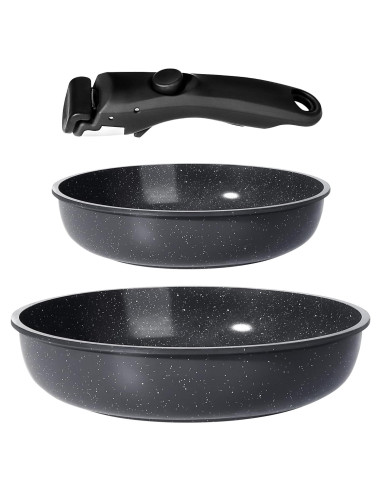 Juego de Sartenes de Cerámica GiPP 3 Piezas Antiadherentes