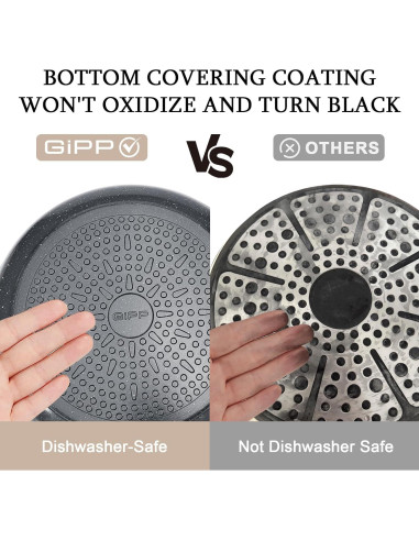 Juego de Sartenes de Cerámica GiPP 3 Piezas Antiadherentes