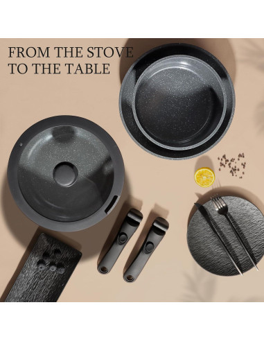 Juego de Sartenes de Cerámica GiPP 3 Piezas Antiadherentes