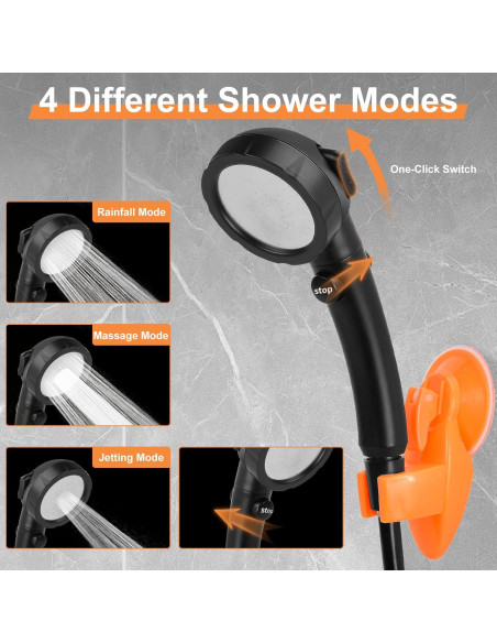 Ducha Portátil Luxsego 7800mAh Recargable con Pantalla LED Ducha Portátil Luxsego 7800mAh Recargable con Pantalla LED